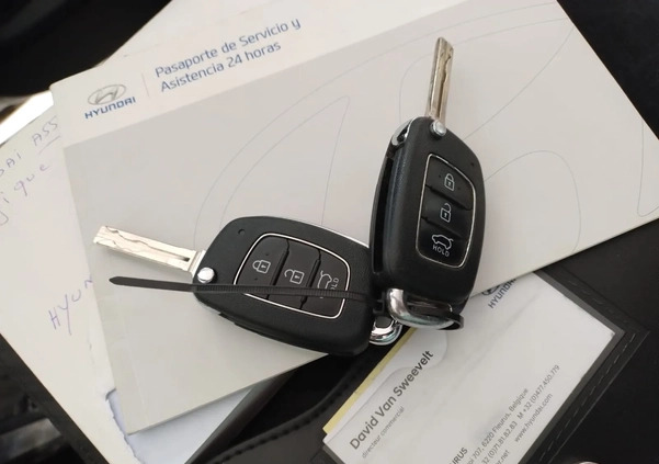 Hyundai i20 cena 39800 przebieg: 76014, rok produkcji 2017 z Działdowo małe 56